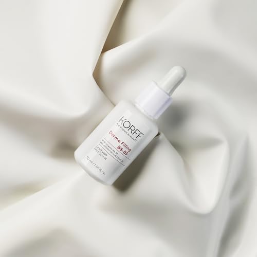 Korff Derma Filling B8-B5 serum do twarzy, regeneruje skórę i redukuje zmarszczki, do skóry dojrzałej, formuła przeciwstarzeniowa z witaminami B8 i B5, opakowanie 30 ml