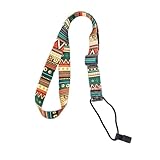 YLLZJ Correa de ukelele ajustable, fácil de usar y se adapta a la mayoría de los tamaños de ukelele estándar, Aztec Design