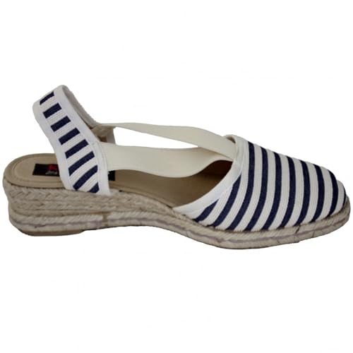 Espadrilles compensées à rayures parfaites pour vos sorties d'été