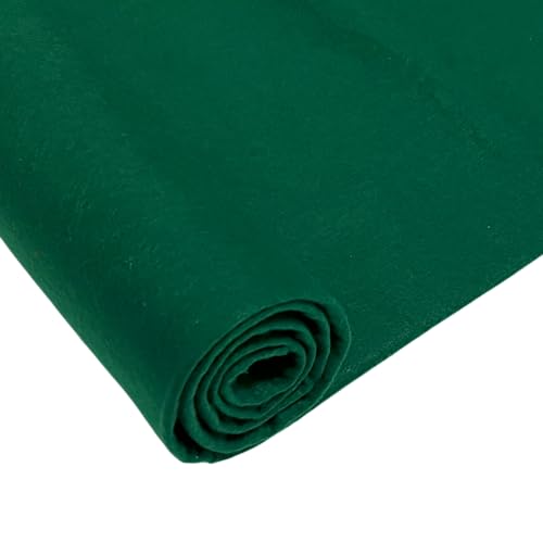 Green Felt Fabric Sheet by The Metre 90 cm Wide Thick Material for Sewing DIY Crafts and Embroidery