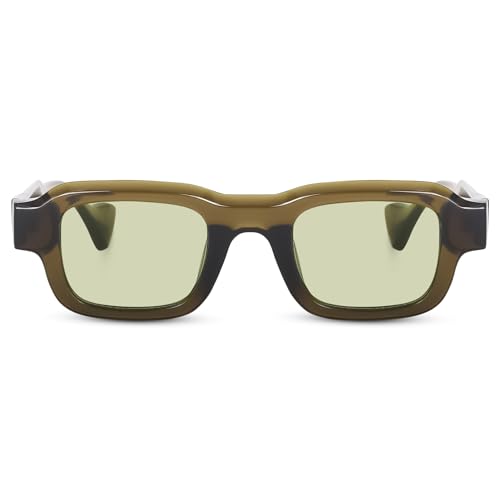 Image of Peter Jones Lenses Unisex Broad Frame Square UV /UB Protected Non-Polarized Sunglasses Medium (3809)