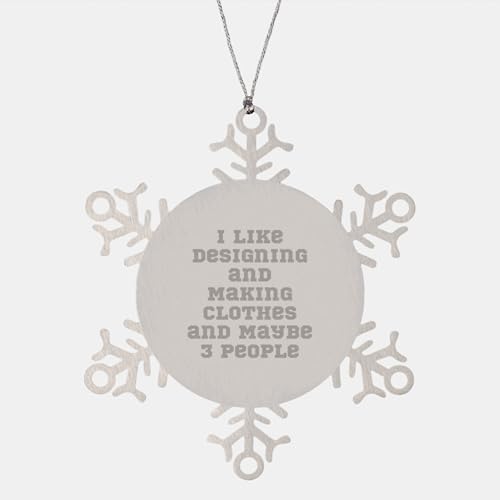 Gifts from Friends and Family for Designing and Making Clothes Enthusiasts, Cute Snowflake Ornament, Unique Christmas Unique Gifts image 4