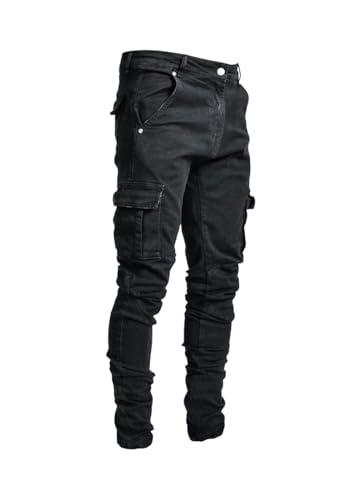 Men's Workwear Jogging Pants with a Slim fit, Elastic Zippers and Pockets, Men's Jeans