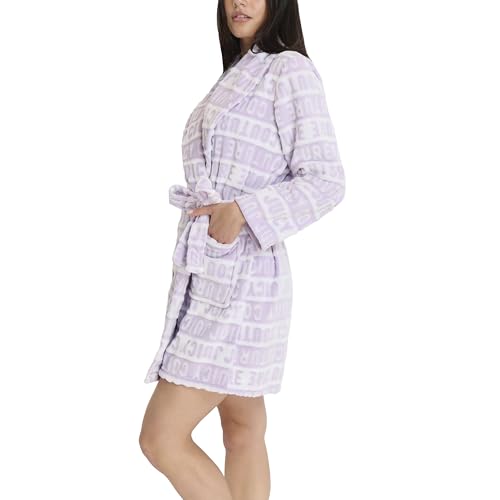 Image of Juicy Couture Women's Super Soft Luxe Plush Shawl Collar Robe