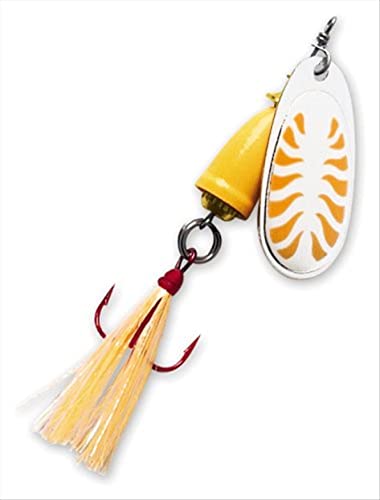 Blue Fox Classic Vibrax 04 Glow 3/8 Oz Fishing lure (Glow Orange, Size- 2.88)