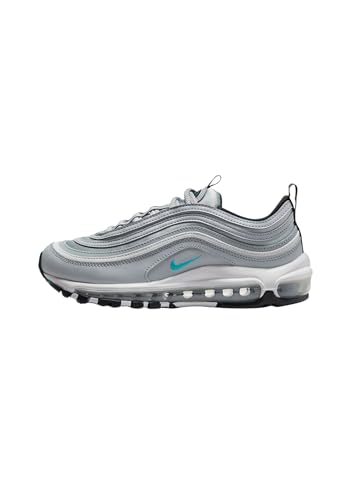 NIKE Air Max 97 Womens Running Shoes (Silver/Blue), 5