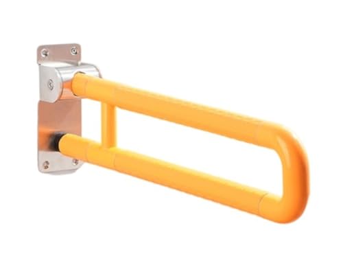 Hrzisda トイレの手すり、浴室の安全、滑り止め、折りたたみ式およびポップアップ式のステンレススチール製の手袋、浴室のサポートハンドル、高齢者用、トイレ、壁掛け式の滑り止め、60/70/75cm (SUS304ベース - 脚なしで折りたたみ可能 60c