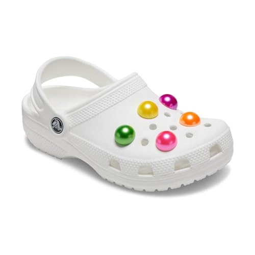 Image of Crocs Unisex's Jibbitz Shoe Spirit Girls Multi Pack, Charms for Teens, Colorful Pearl, 5 Pack