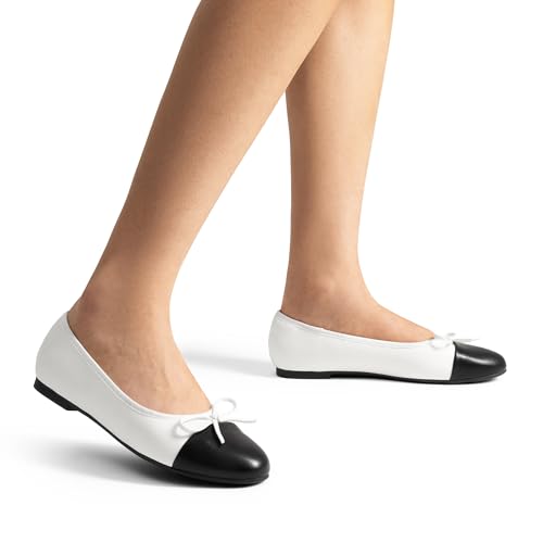 Image of Dream Pairs Women's Flats, Round Toe Ballet Flats, Comfortable Slip-on Dressy Business Casual Work Office Ballerina Flat Dress Shoes