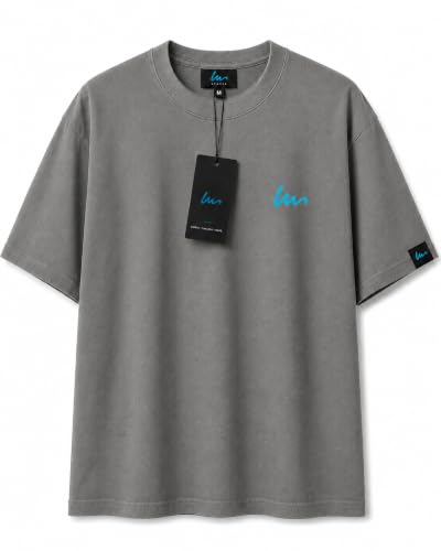 Image of Oversized T-Shirt for Men and Women, Black, White, and Charcoal Grey Colour, Cotton, Drop Shoulder Baggy Fit
