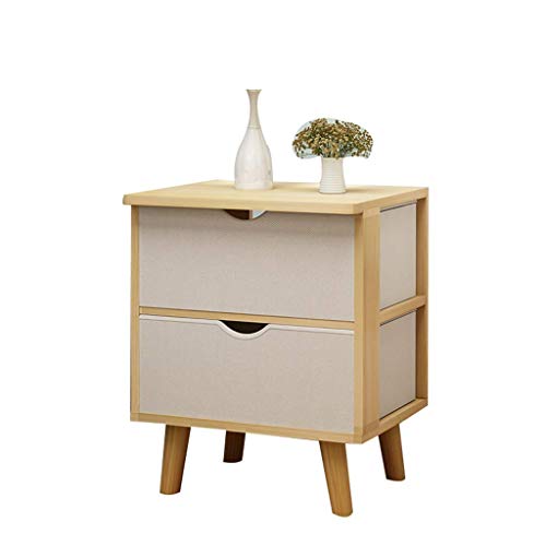 GWW Perfect Furniture Bedside Lockers, Wooden with Storage Space Coffe