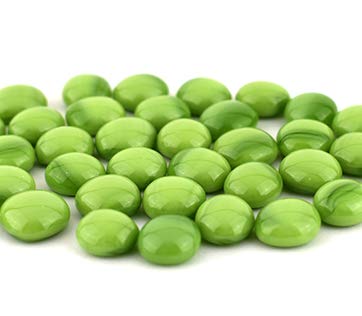 Oceanside Pebbles - Amazon Green Opal - 96 COE - 8oz - By Stallings Stained Glass