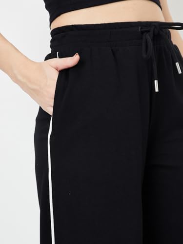 Image of Max Plus Size Women Side Striped Wide-Leg Track Pants, Regular Fit
