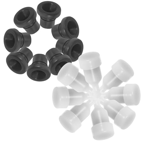 COLLBATH 8 Válvulas de Ventilación y 8 Balancines para Tanque de Combustible, Repuestos de Precisión para Motosierras, Prevención de Fugas y Equilibrio de Presión, Accesorio