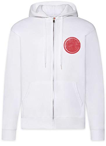 Sweat à capuche homme Urban Backwoods Red Circle zippé avec cordon de serrage ajustable