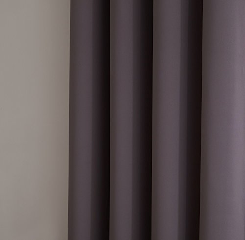 Warm Home Designs 1 Pair (2 Panels) Of Charcoal Blackout Curtains With Grommets. Each Of 2 Long Insulated Thermal Window Panels Is 38" X 96" In Size & Includes Matching Tie-Back. N Charcoal Pair 38X96 #TOP3