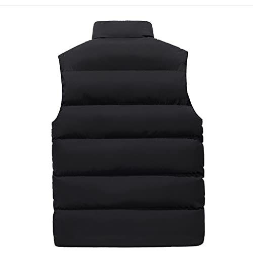 Men's Padded Cotton Puffer Vest Winter Sleeveless Jacket Coat Thick Warm Quilted Outerwear Oversized Vest Puffer2