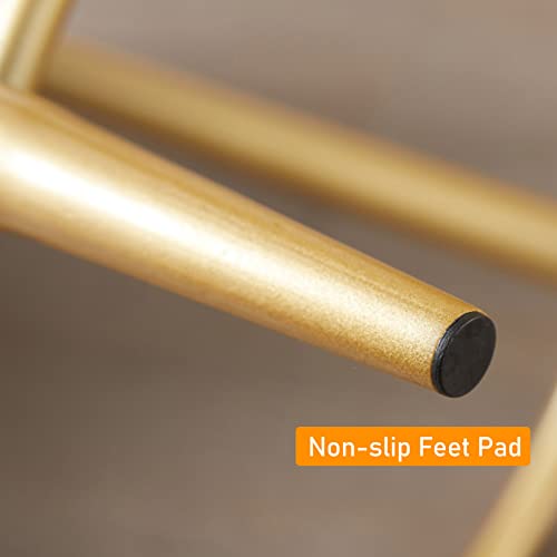 Tabourets de bar en velours DASHADAO chaises confort de comptoir - 6