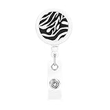 Matériau durable : notre bobine de badge imprimé zébré est fabriquée en plastique ABS de haute qualité et en fil de nylon renforcé, durable, léger et facile à transporter.