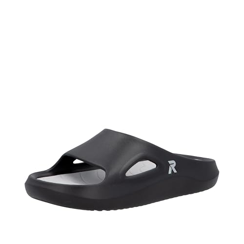 Rieker Damen Colton W3450 Slide, Schwarz, 45 EU – Ansicht 1