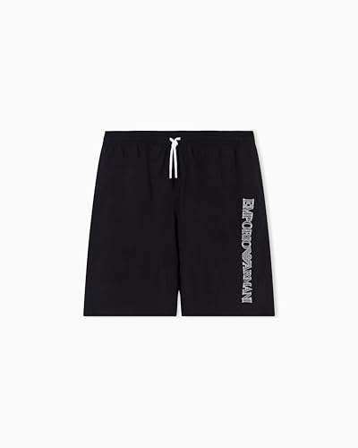 Emporio Armani Men's Embroidery Logo Bermuda Black L