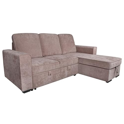 Homey - Chaise Longue Reversible | Sofá Cama con Arcón de Almacenaje...