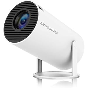 Mini Projector, Support 4K 1080P Portable Projector with Dual Band WIFI6 5G Wireless 5.2 Bluetooth Android 11, 200 ANSI Lumens, 180° Rotatable, Auto Keystone Correction,35″-130″ Screen Video Projector