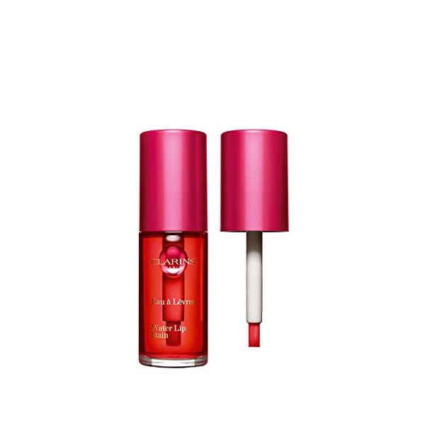 Clarins Water Lip Stain | Matte Finish | Moisturizing and Softening | Buildable, Transfer-Proof, Lightweight and Long-Wearing | Delivers Lip Treatment and Skincare Benefits With Aloe Vera | 0.2 Fl Oz