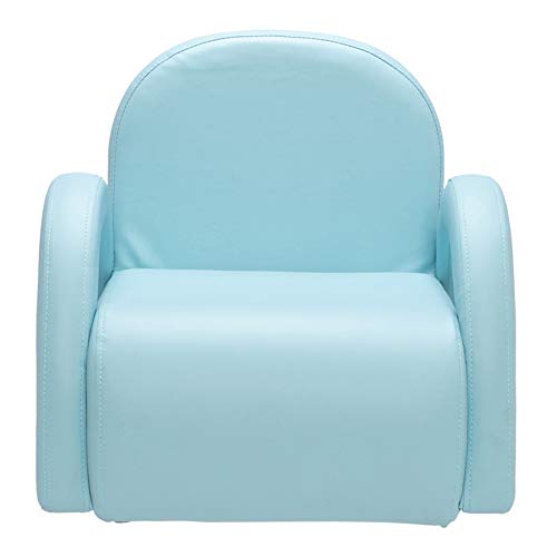 Shamdon Home Collection - Sofá individual para niños, sillón infantil, sofá de princesa, color azul cielo