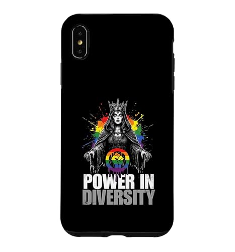 Power In Diversity LGBTQ ���C���{�[ �v���C�h �N�C�[�� �X�}�z�P�[�X iPhone XS Max �p