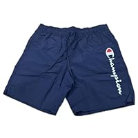 Champion Legacy Icons Beachshorts-Crinkle Taslon Contrast Logo Bermuda Bañador para Hombre, Azul Marino, XXL