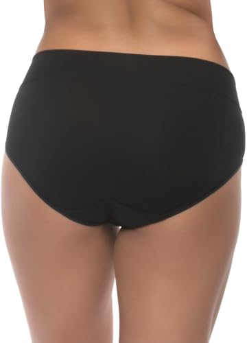 Image of Felina Womens 5 Pack Pima Cotton Wide Waistband Hipster