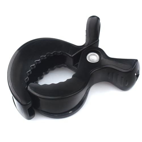 4 Stück Kinderwagen Klammern,klammern Kinderwagen,Kinderwagen Clips,Universal,zur Befestigung,für Kinderwagen,Liegestühle,Rollstühle (Schwarz)