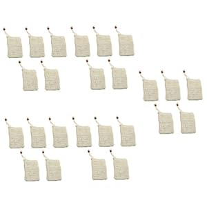 FRCOLOR 25 Pcs Soap Bag Soap Holder Bag Bubble Making Net Pouch Soap Net Bags Soap Saver Pouch Face Soap Bath Soap Pouch Soap Pouch Bag Natural Soap Saver Bag Sisal Cleansing Net Mesh