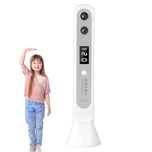 身長測定ツール - スマート身長測定器 | 子供の成長記録や旅行・家庭用に適した携帯型スマート超音波 デジタルメーター,ミニ超音波身長計、正確な身長電子定規、家庭用子供用電子身長定規