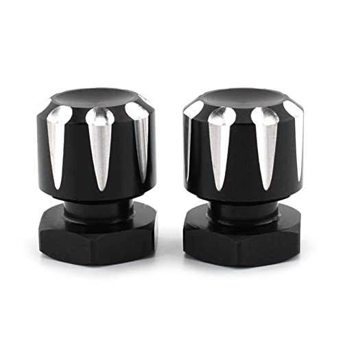 Image of FSFY Black&White Motorcycle Mounting Nuts Bolts, 2pcs Solo Seat Mounting Nuts for Harley Road Glide FLTR 1998-2002, 2007-2009, FLTRX 2005-2021, Custom FLTRX 2010-2013, EFI FLTRI 1998-2006