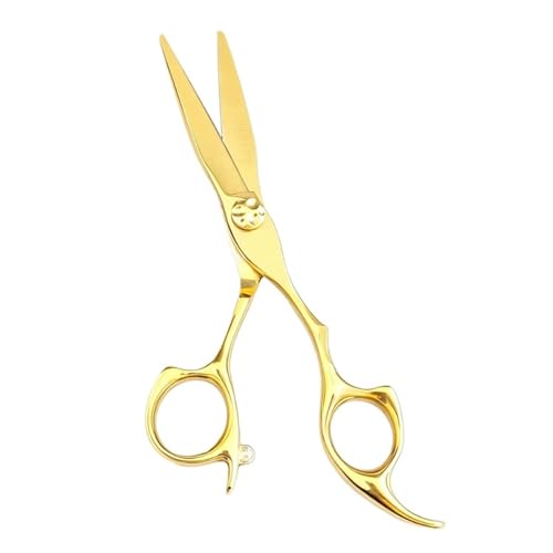 Ciseaux de coiffure dorés pour créer des coupes modernes en salon