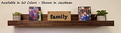 image for Renewed Decor & Storage Farmhouse Rustic Wooden Picture Ledge Shelf, A