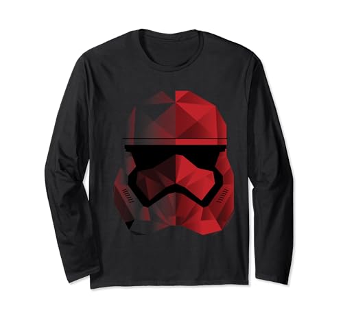 Star Wars The Last Jedi B&W Cubist Trooper Helmet Long Sleeve T-Shirt