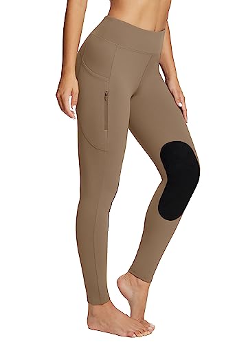 Baleaf Leggings De Equitación Con Forro Polar Para Mujer, Resistentes Al Agua, Con Parche En La Rodilla, Pantalones Elásticos De Invierno Con Bolsillos Con Cremallera, Cacao Marrón, M Baleaf Leggings De Equitación Con Forro Polar Para Mujer, Resistentes Al Agua, Con Parche En La Rodilla, Pantalones Elásticos De Invierno Con Bolsillos Con Cremallera, Cacao Marrón, M