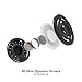 Koss KTXPro1 Titanium On-Ear Portable Headphones, Volume Control, Ultra Lightweigt Design, Silver Black and Blue