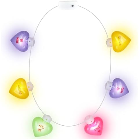 ArtCreativity Jumbo Heart LED Necklace Cover