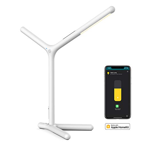 Preisvergleich Produktbild Ziglint DL1 LED Smart wiederaufladbare Schreibtischlampe, Unterstützt Apple Homekit / Siri, 5 Helligkeitsstufen, Augenschutz, Modern, Dimmbar, Leselampe, Tischlampe für Büro, Lesen