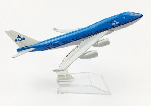 Kids Metal Diecast Aeroplane Scale Model, Size Size -16 Cm -1Pc - For Display Only(KLM Airlines), Multicolor