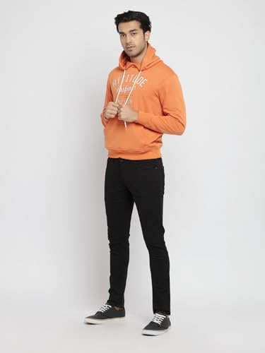 Image of Status Quo Mens Printed Round Neck Hooded Sweatshirt