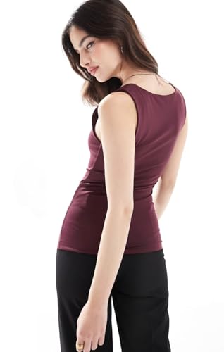 Image of SIGHTBOMB Feather Touch Square Neck Back Cover Seamless Cuddle TEE Active WEAR /Casual WEAR Tank TOP for Women