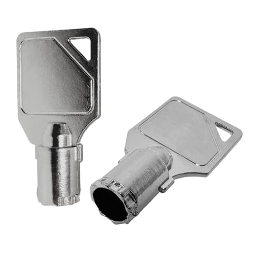 Qiqimingxin 2Pcs GR800 Washer Dryer Machine Key Fit for Speed Queen Commercial Washing Machine Tubular Key Coin Laundry Machines Keys Replacement