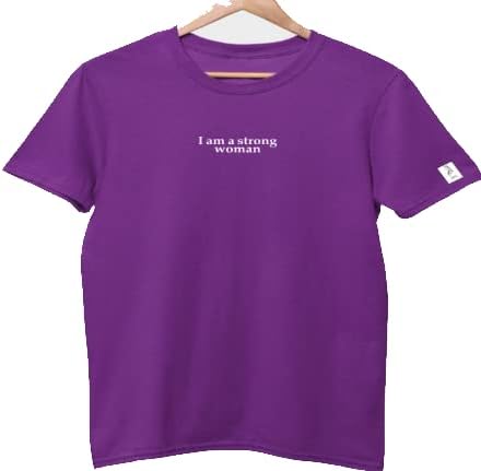 تيشيرت نسائي بأكمام قصيرة من القطن النقي 100% مقاس M