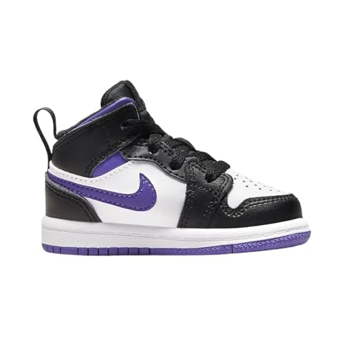 Jordan Toddler's 1 Mid Black/Dark Iris-White (640735 095) - 42