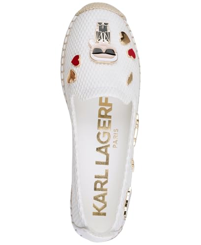 Image of Karl Lagerfeld Women's Michaela Slip on Espadrille Sandal with Pins